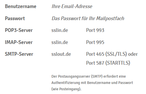 Versand mit SMTP Versand mit SMTP